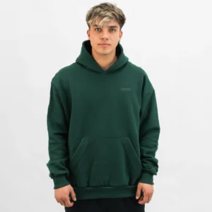 Hoodie Oversize Verde Inglés