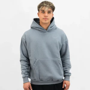 Hoodie Oversize Gris Plata