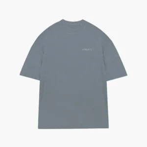 Remera Blanks Oversize Gris Plata