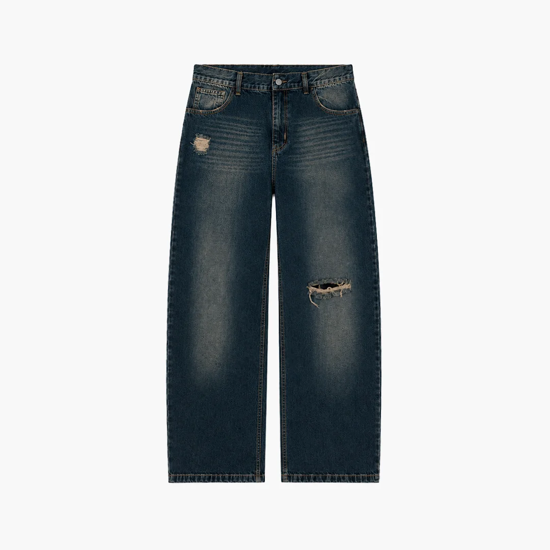 Baggy Jean Aged Blue