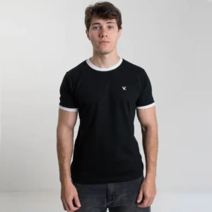 Remera Ringer Negra