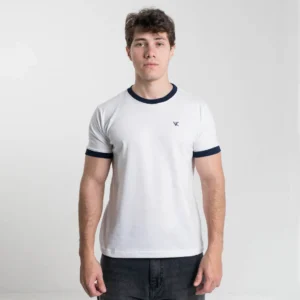 Remera Ringer Azul