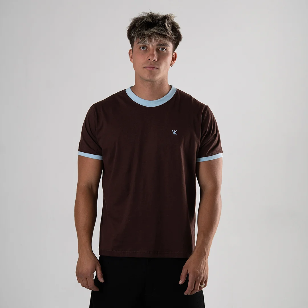 Remera Ringer Chocolate