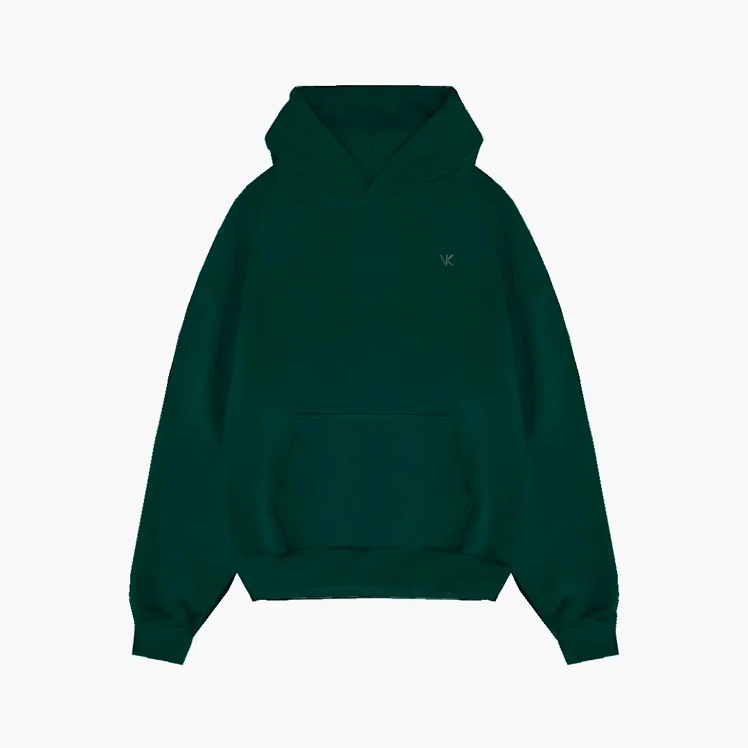 Hoodie boxy verde
