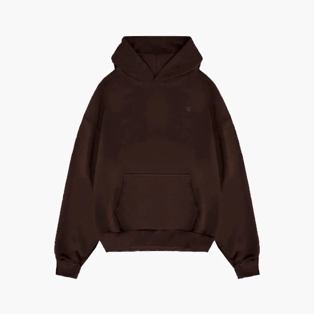 Hoodie boxy chocolate