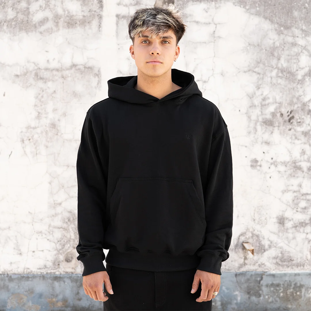 Hoodie boxy Negro