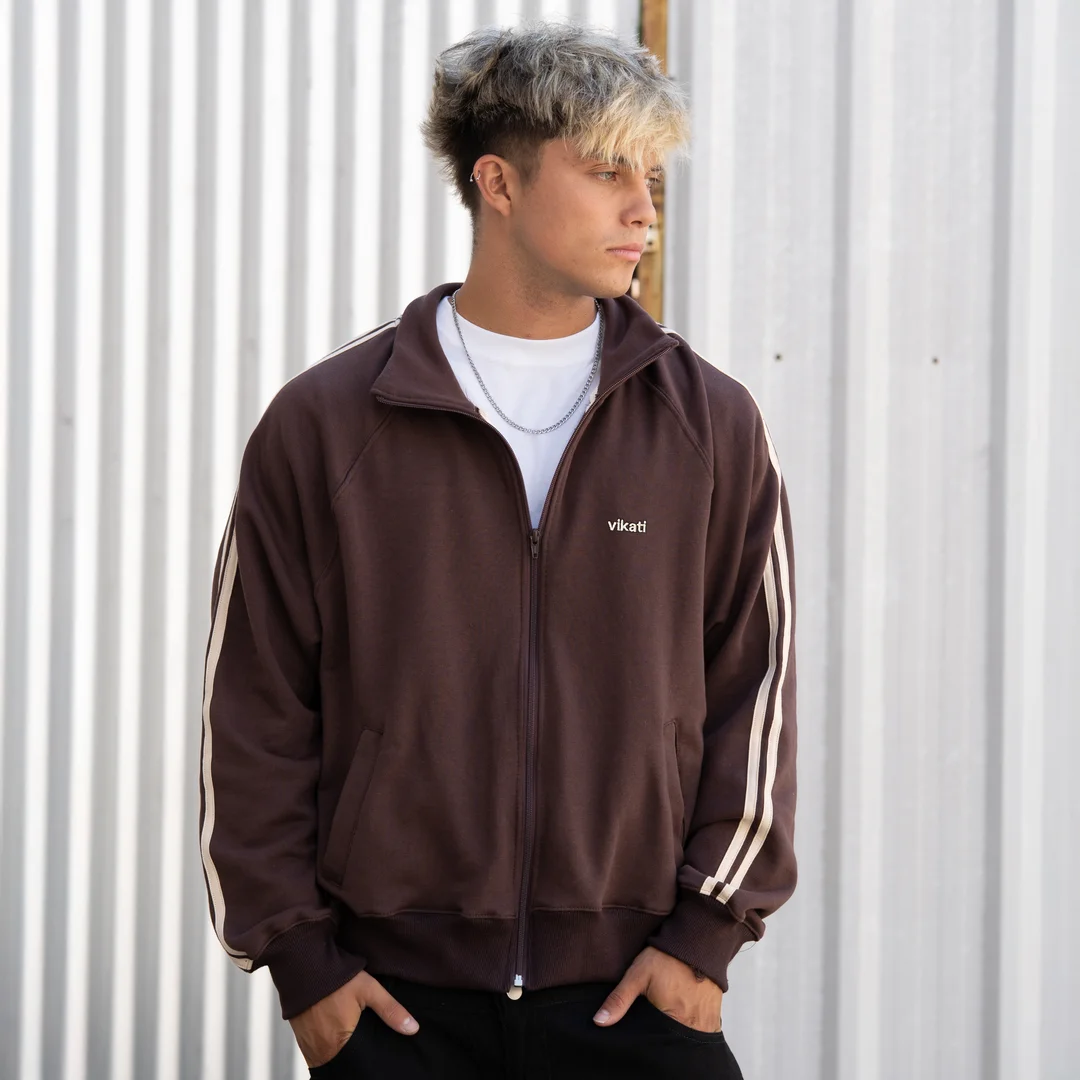 Track Jacket Choco y Beige