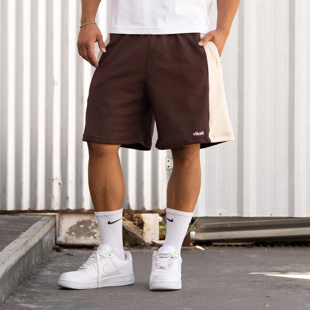 Short Chocolate y Beige