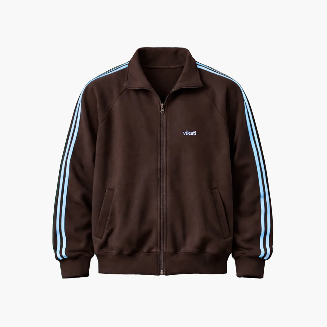 Track Jacket Choco y Celeste