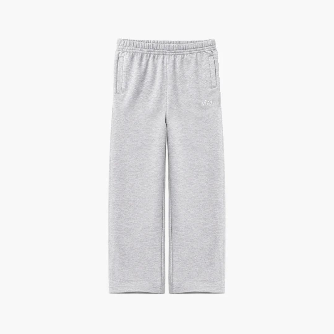 Wide Jogging Gris Melange