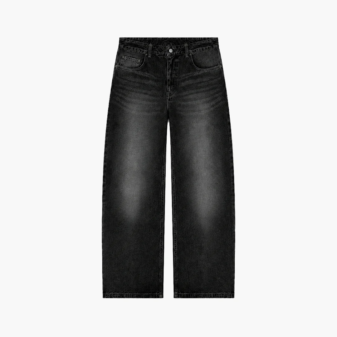 Baggy Jean Washed Black
