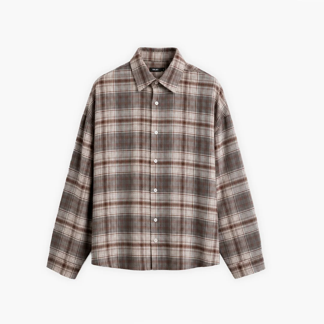 Camisa Cuadrille Chocolate